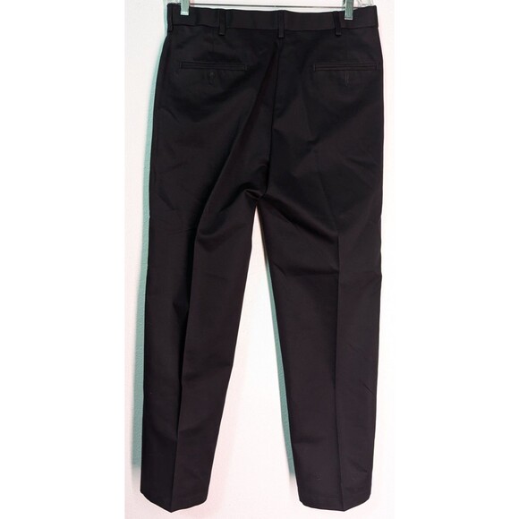 Haggar Chino Trouser Pants Mens 34x32 Black Classic Fit Work To Weekend (950) - Picture 2 of 3